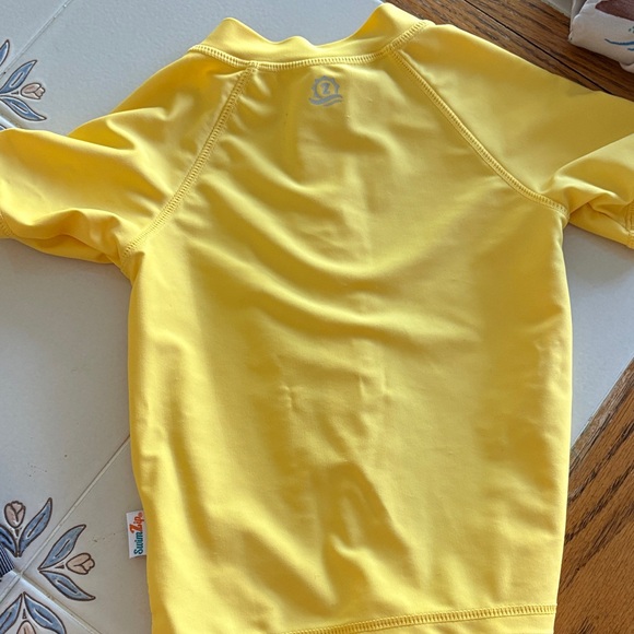 Bright Yellow Kids Swim Rashguard - Picture 4 of 4